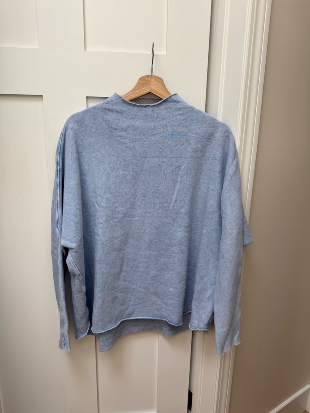 Frank & Eileen Effie Long-Sleeve Funnel Neck Triple Fleece Capelet - large NWOT - Picture 2 of 8